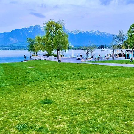 Schoene Ferienwohnung Mit Seeblick Thun Zewnętrze zdjęcie